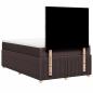 Preview: Boxspringbett mit Matratze Dunkelbraun 120x190 cm Stoff