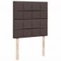 Preview: Boxspringbett mit Matratze Dunkelbraun 100x200 cm Stoff