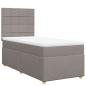 Preview: Boxspringbett mit Matratze Taupe 100x200 cm Stoff