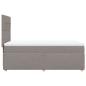 Preview: Boxspringbett mit Matratze Taupe 100x200 cm Stoff