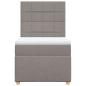 Preview: Boxspringbett mit Matratze Taupe 100x200 cm Stoff