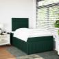 Preview: Boxspringbett mit Matratze Dunkelgrün 120x190 cm Samt