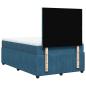 Preview: Boxspringbett mit Matratze Dunkelblau 120x190 cm Samt