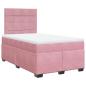 Preview: Boxspringbett mit Matratze Rosa 120x190 cm Samt