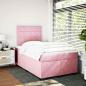 Preview: Boxspringbett mit Matratze Rosa 120x190 cm Samt