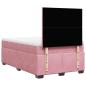 Preview: Boxspringbett mit Matratze Rosa 120x190 cm Samt
