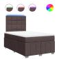 Preview: Boxspringbett mit Matratze Dunkelbraun 120x200 cm Stoff