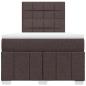 Preview: Boxspringbett mit Matratze Dunkelbraun 120x200 cm Stoff