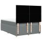 Preview: Boxspringbett mit Matratze Hellgrau 140x190 cm Stoff
