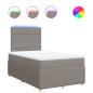 Preview: Boxspringbett mit Matratze Taupe 120x190 cm Stoff