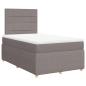 Preview: Boxspringbett mit Matratze Taupe 120x190 cm Stoff