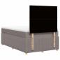 Preview: Boxspringbett mit Matratze Taupe 120x190 cm Stoff