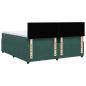 Preview: Boxspringbett mit Matratze Dunkelgrün 200x200 cm Samt
