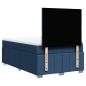 Preview: Boxspringbett mit Matratze Blau 120x190 cm Stoff