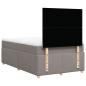 Preview: Boxspringbett mit Matratze Taupe 120x190 cm Stoff