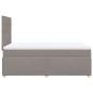 Preview: Boxspringbett mit Matratze Taupe 120x190 cm Stoff