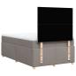 Preview: Boxspringbett mit Matratze Taupe 120x190 cm Stoff