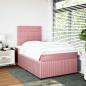 Preview: Boxspringbett mit Matratze Rosa 120x190 cm Samt