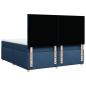 Preview: Boxspringbett mit Matratze Blau 200x200 cm Stoff