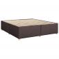 Preview: Boxspringbett mit Matratze Dunkelbraun 200x200 cm Stoff