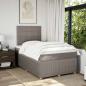 Preview: Boxspringbett mit Matratze Taupe 120x200 cm Stoff