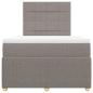 Preview: Boxspringbett mit Matratze Taupe 120x200 cm Stoff