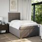 Preview: Boxspringbett mit Matratze Taupe 120x200 cm Stoff