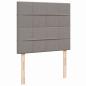 Preview: Boxspringbett mit Matratze Taupe 120x200 cm Stoff