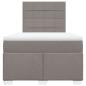 Preview: Boxspringbett mit Matratze Taupe 120x190 cm Stoff