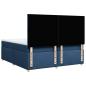 Preview: Boxspringbett mit Matratze Blau 200x200 cm Stoff