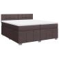 Preview: Boxspringbett mit Matratze Dunkelbraun 200x200 cm Stoff