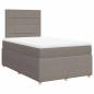 Preview: Boxspringbett mit Matratze Taupe 120x190 cm Stoff