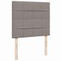Preview: Boxspringbett mit Matratze Taupe 120x190 cm Stoff