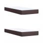 Preview: Boxspringbett mit Matratze Dunkelbraun 200x200 cm Stoff