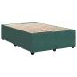 Preview: Boxspringbett mit Matratze Dunkelgrün 120x200 cm Samt