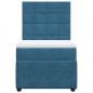 Preview: Boxspringbett mit Matratze Dunkelblau 100x200 cm Samt