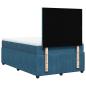 Preview: Boxspringbett mit Matratze Dunkelblau 120x200 cm Samt