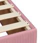 Preview: Boxspringbett mit Matratze Rosa 120x190 cm Samt