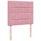 Preview: Boxspringbett mit Matratze Rosa 120x190 cm Samt