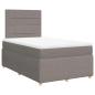 Preview: Boxspringbett mit Matratze Taupe 120x200 cm Stoff