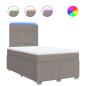 Preview: Boxspringbett mit Matratze Taupe 120x200 cm Stoff