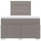 Preview: Boxspringbett mit Matratze Taupe 120x200 cm Stoff