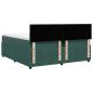 Preview: Boxspringbett mit Matratze Dunkelgrün 200x200 cm Samt