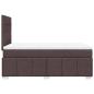 Preview: Boxspringbett mit Matratze Dunkelbraun 120x200 cm Stoff