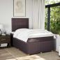 Preview: Boxspringbett mit Matratze Dunkelbraun 120x190 cm Stoff