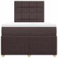 Preview: Boxspringbett mit Matratze Dunkelbraun 120x190 cm Stoff
