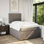 Preview: Boxspringbett mit Matratze Taupe 120x190 cm Stoff