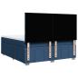 Preview: ARDEBO.de - Boxspringbett mit Matratze Blau 200x200 cm Stoff