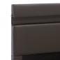 Preview: Bett mit Bettkasten Hydraulisch LED Grau Kunstleder 100x200 cm