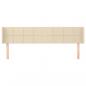 Preview: Kopfteil mit Ohren Creme 203x16x78/88 cm Stoff